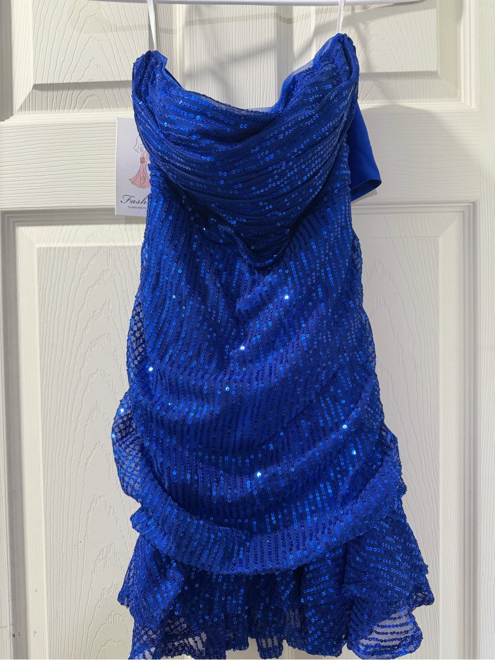 women’s Royal Blue Sequin Party Dress